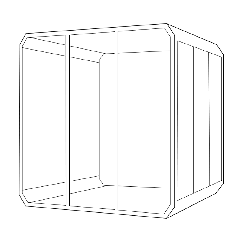 隔音艙斜角款